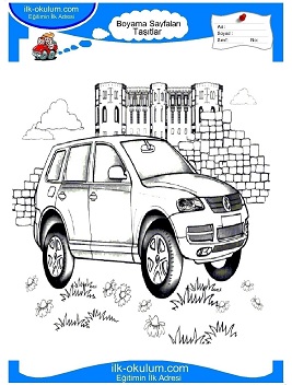 Çocuklar İçin Volkwagen Boyama Sayfaları 